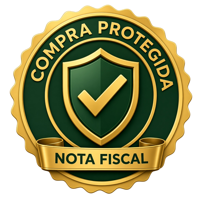 Selo de compra protegida e nota fiscal